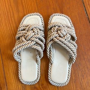 Braided rope sandals
